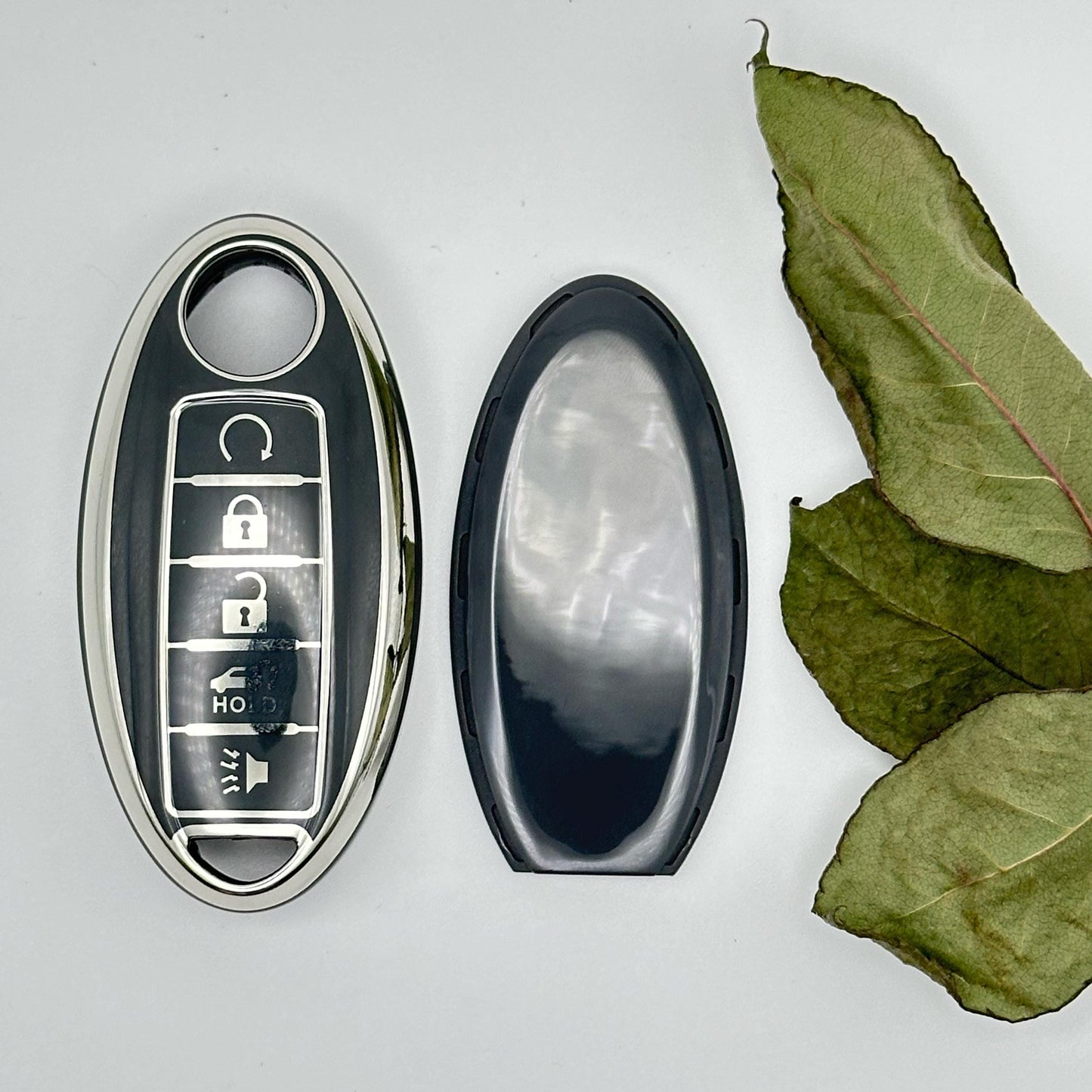 NISSAN INFINITI 5-Button Key Fob Cover for Altima, Maxima, Pathfinder, Q50, Q60, QX60