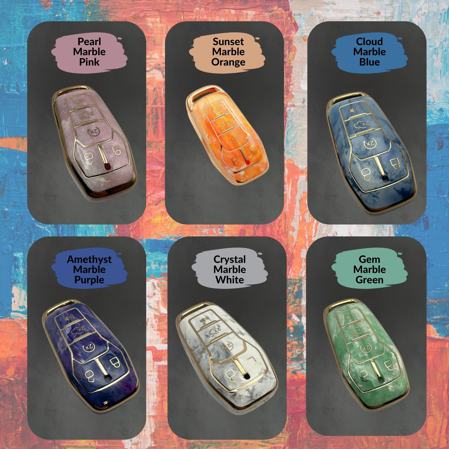 FORD 5-Button Key Fob Cover for F-150, Explorer, Mustang - Tpu 360 Protection