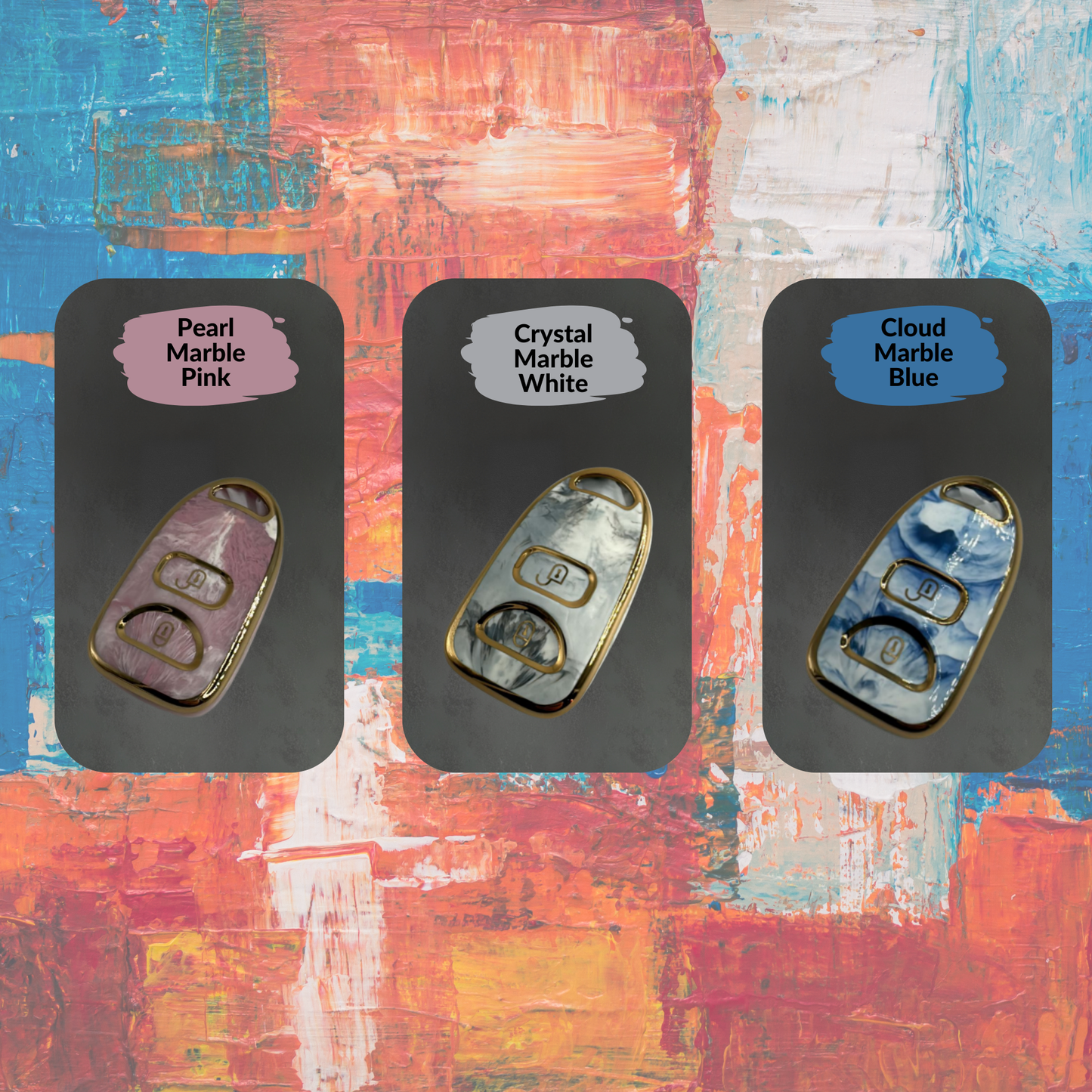 KIA 3-Button Key Fob Cover for Rio, Sorento - Tpu Remote Case