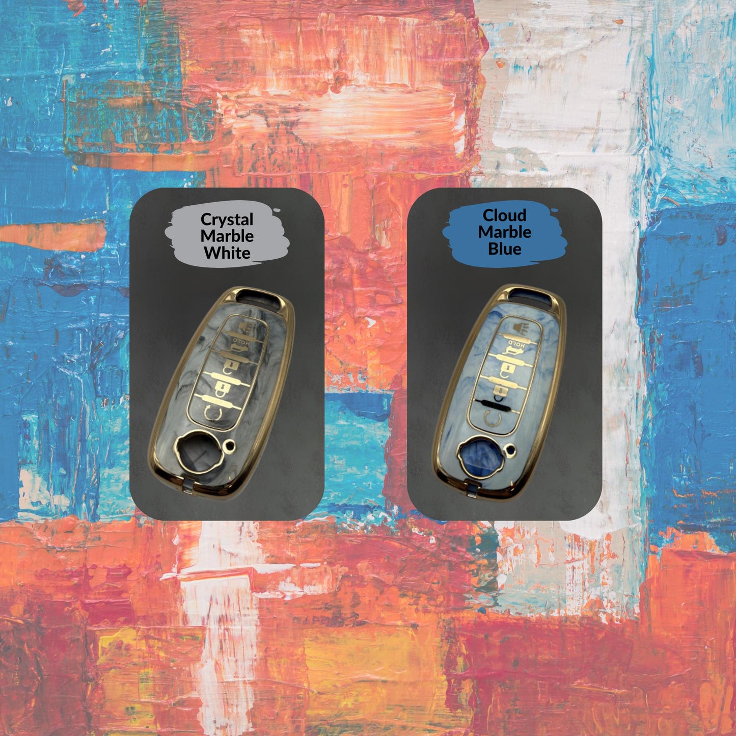 NISSAN 5-Button Key Fob Cover for Pathfinder, Rogue - Tpu Smart Key Case