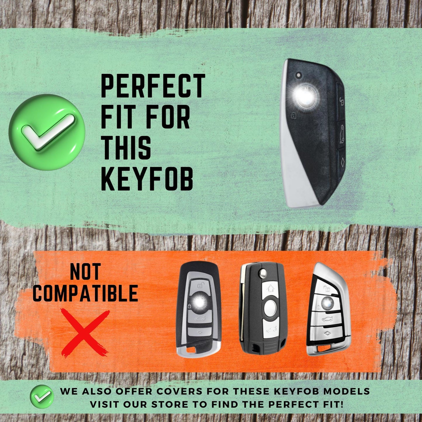 BMW 4-Button Key Fob Cover for i3, i4, i7, iX, iX3 - Tpu Remote Case