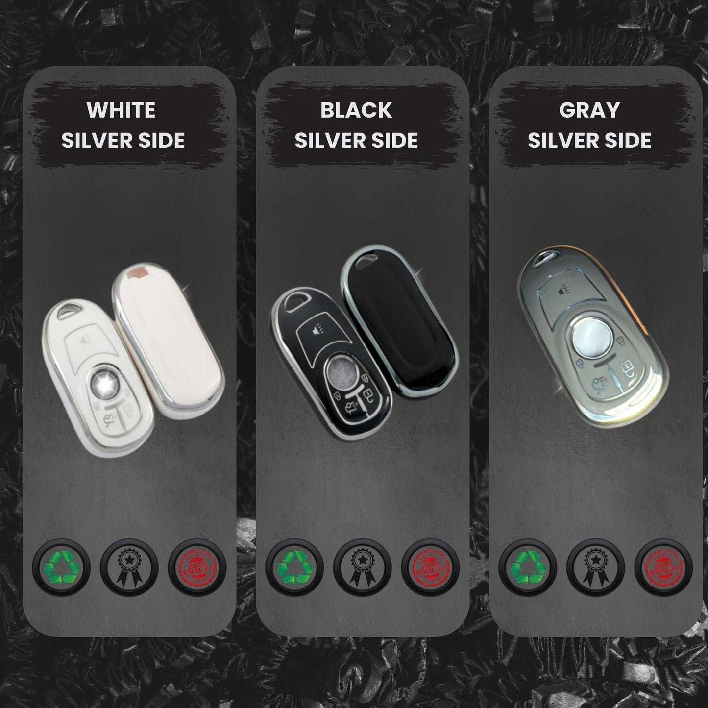 BUICK 4-Button Key Fob Cover for Regal - Tpu Remote Case