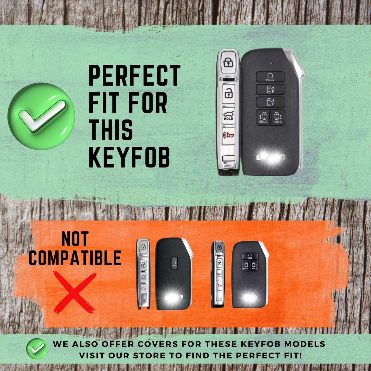 KIA 9-Button Key Fob Cover for Carnival - Tpu Remote Case