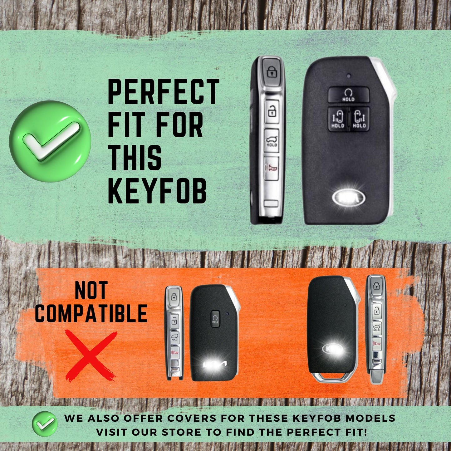 KIA 7-Button Key Fob Cover for Carnival - Tpu Remote Case