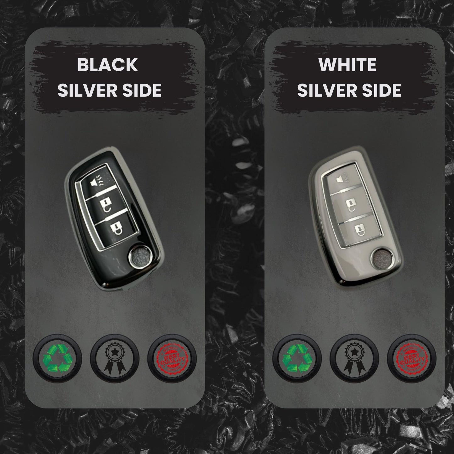 NISSAN 3-Button Flip Key Fob Cover for Rogue - Tpu Remote Case