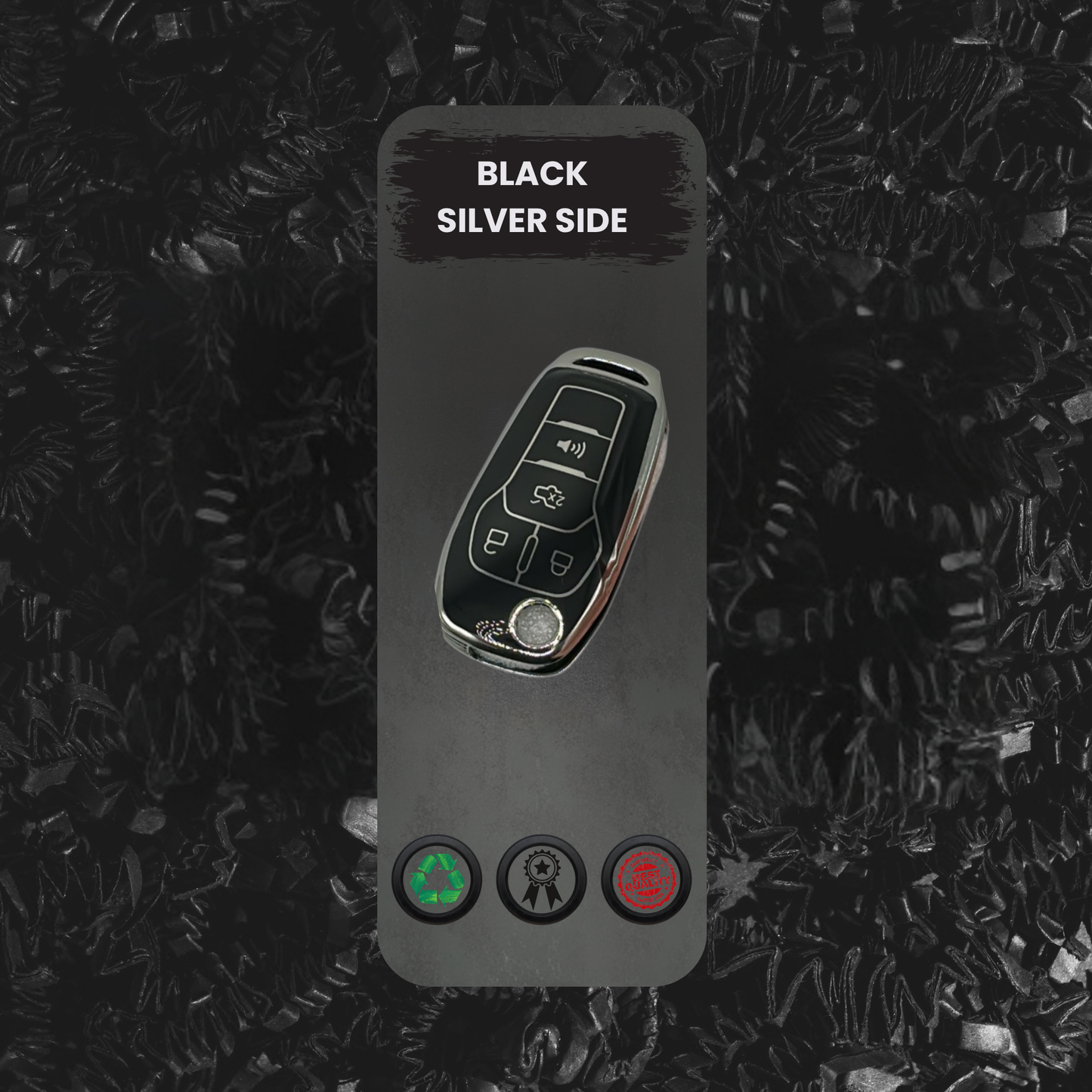 FORD-Compatible 4-Button Key Fob Cover for Transit, Transit Connect, Fusion – TPU Remote Case