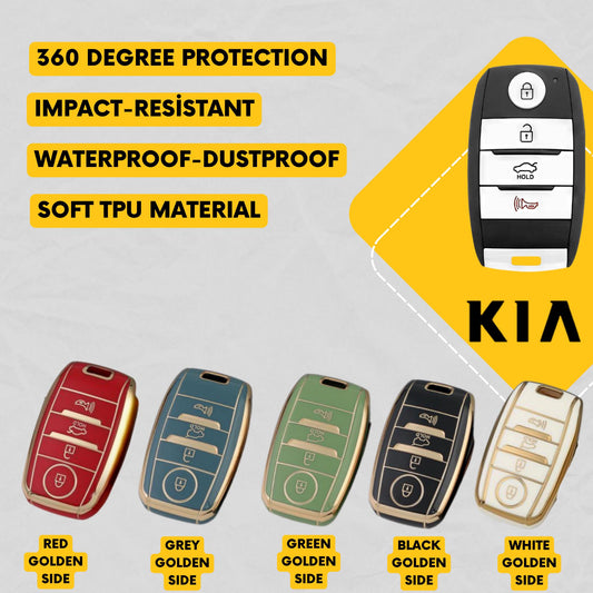 KIA 4-Button Key Fob Cover for Optima, Sorento, Forte, Sportage