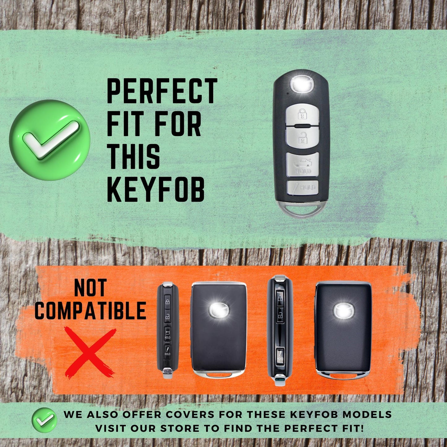 MAZDA 4-Button Key Fob Cover for CX-5, CX-7, CX-9, Mazda 3, Mazda 6, MX-5 - Tpu Smart Key Case