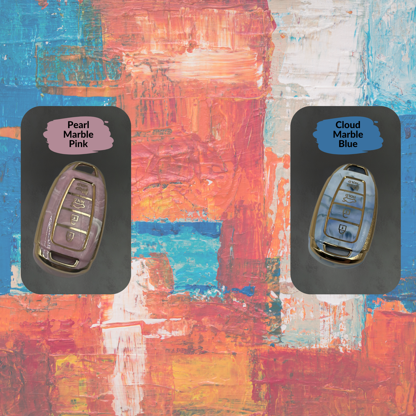 HYUNDAI-Compatible 4-Button Key Fob Cover for Elantra N Line, Kona SEL-Limited-N Line – TPU Remote Case