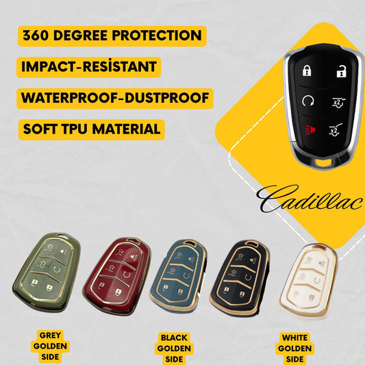 CADILLAC 6-Button Key Fob Cover for Escalade