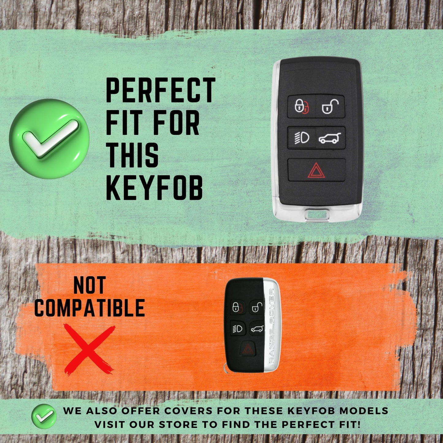 LAND ROVER 5-Button Key Fob Cover for Defender, Discovery, Range Rover, Velar - Tpu Smart Key Case