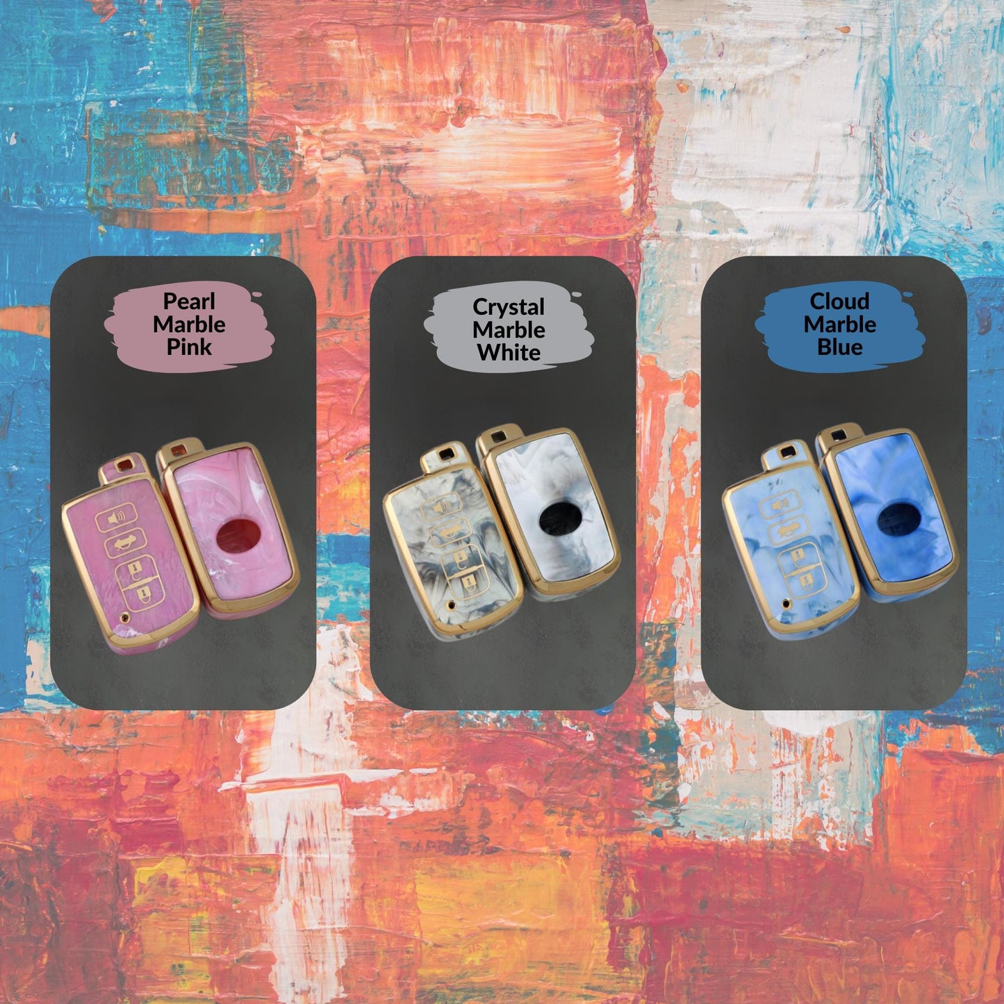 TOYOTA 4-Button Key Fob Cover for Tacoma, 4Runner, Tundra - Tpu 360 Protection