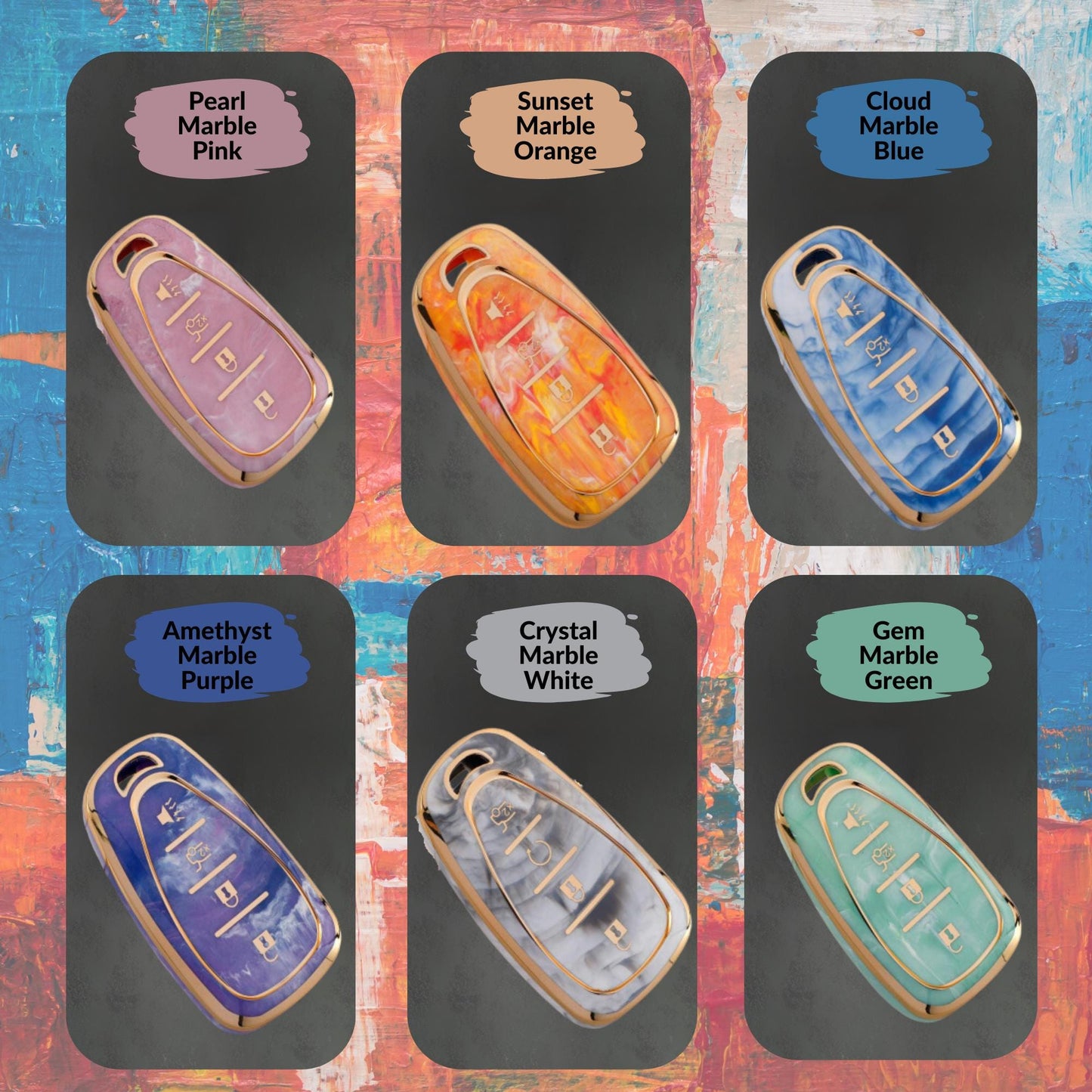 CHEVROLET 4-Button Key Fob Cover for Malibu, Tahoe, Camaro - Tpu 360 Protection