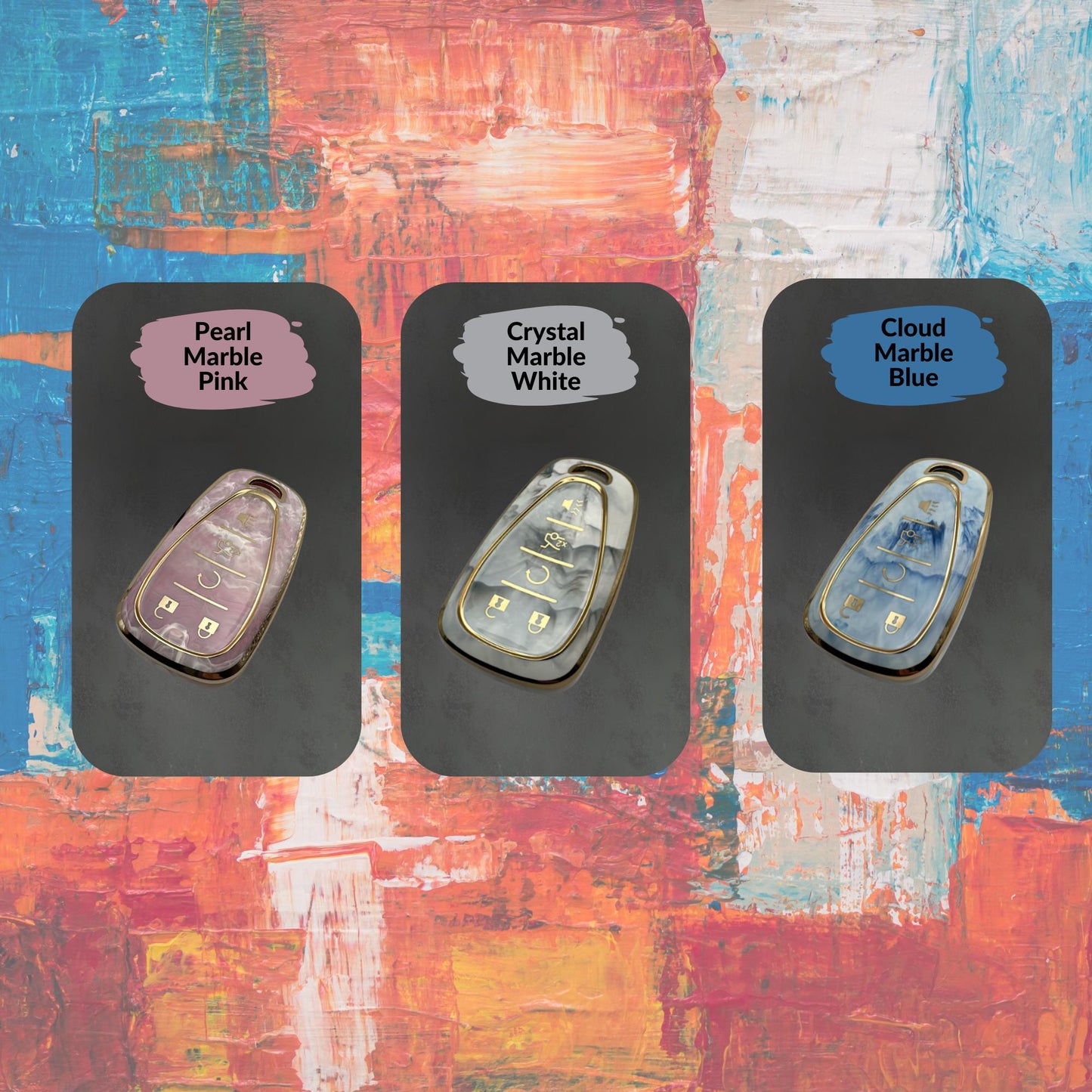 CHEVROLET 5-Button Key Fob Cover for Malibu, Camaro, Silverado - Tpu 360 Protection