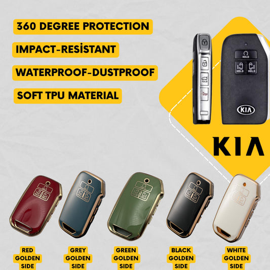 KIA 7-Button Key Fob Cover for Carnival - Tpu Remote Case
